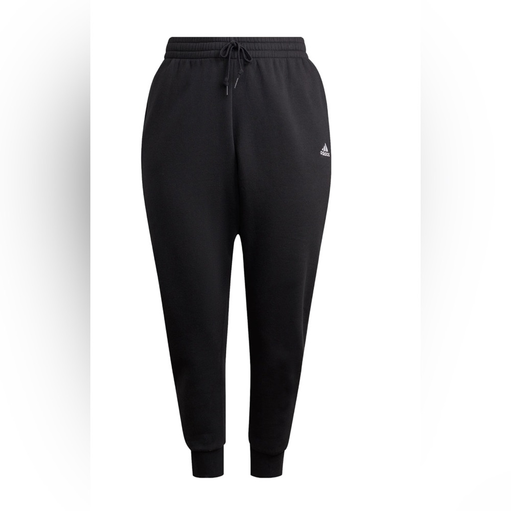 Adidas Essentials 3-Stripes Fleece Joggers in Black, Plus Size 3X, NWT